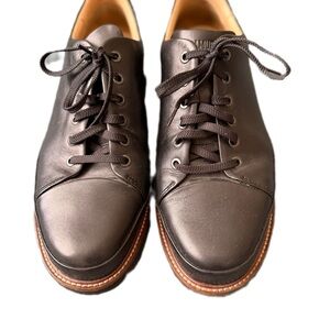 Men's Black Shoes Samuel Hubbard lLeather Size 10 Premium Leather Shoe